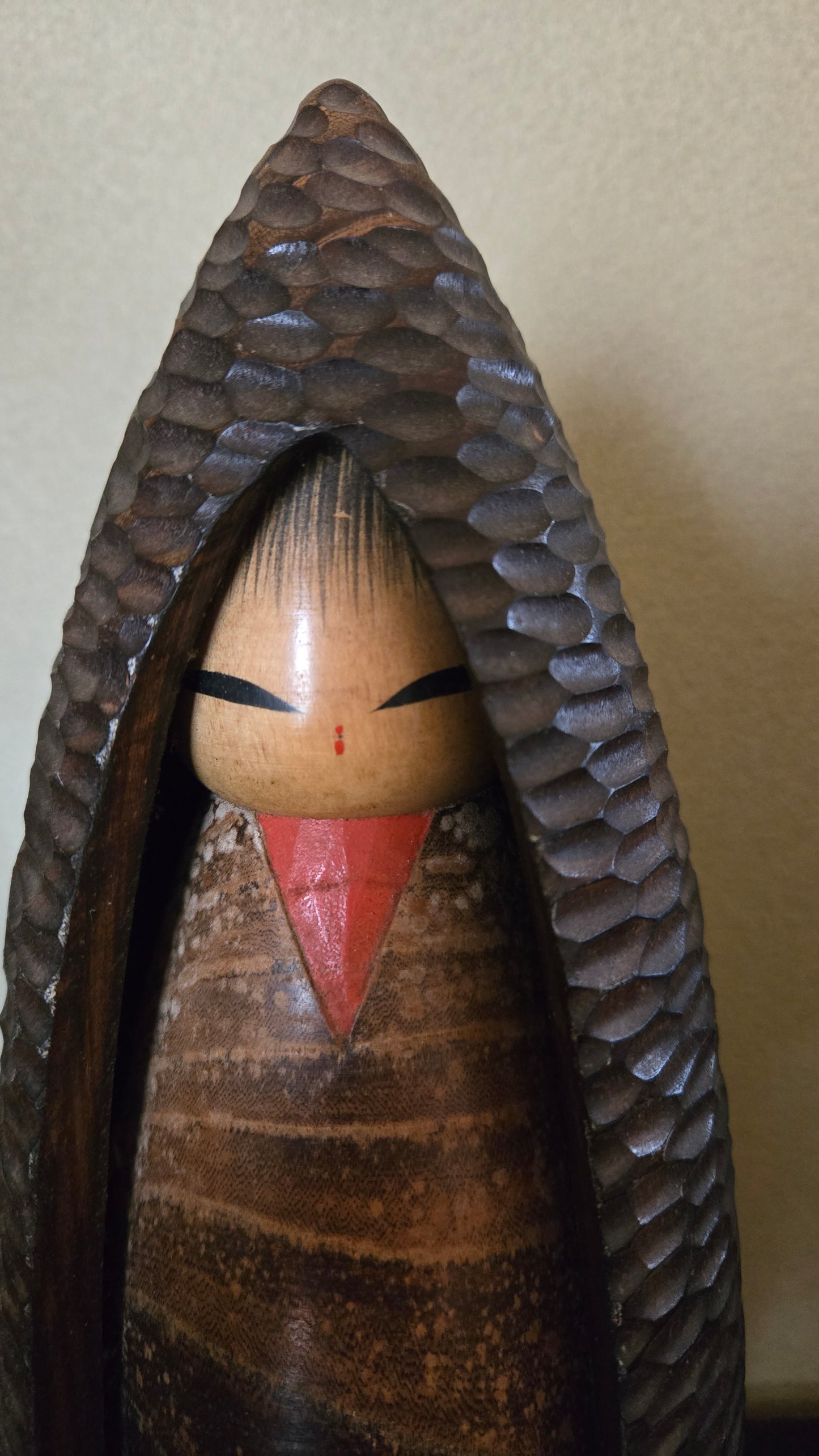 🎎 Kokeshi créative “Fuyu no Shōjo” (冬の少女) – Shidō Shōzan (1932–1995)