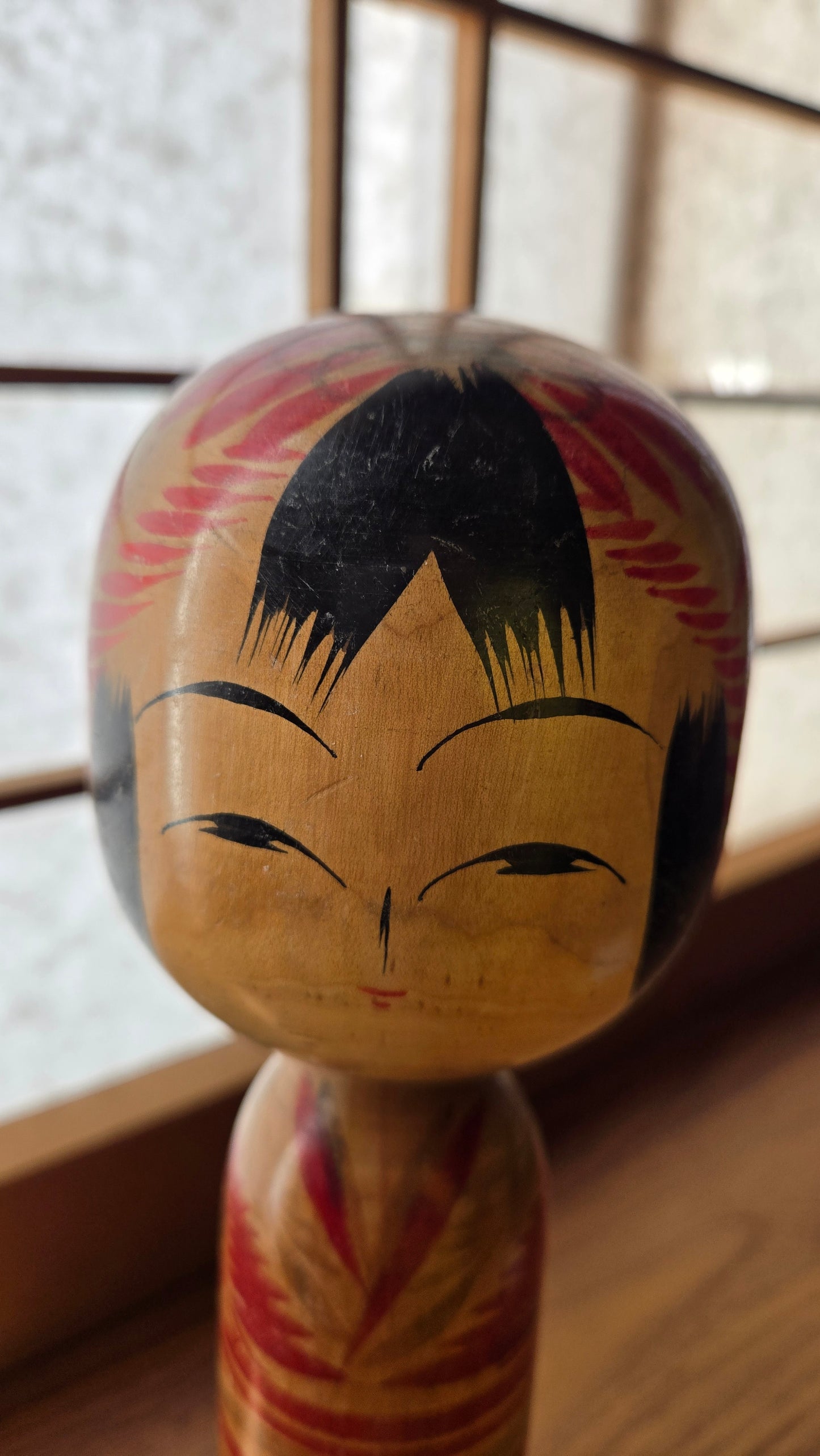 🪆🌸 Kokeshi japonaise vintage — "Kimono de Kiku" 菊