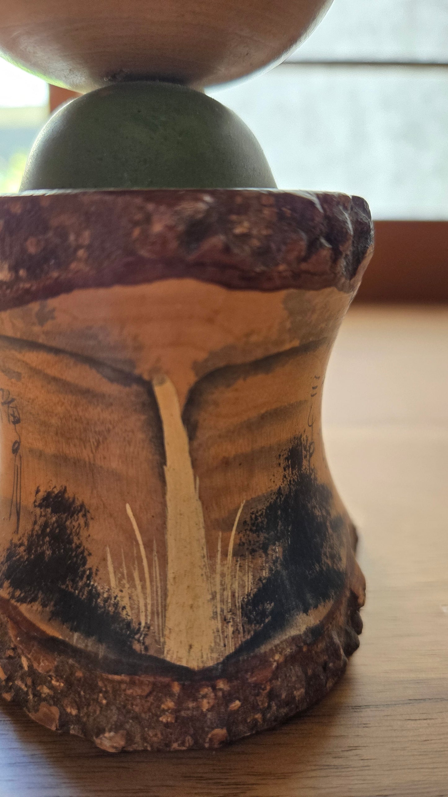 🪆🌿 Kokeshi japonaise vintage — "La Source Cachée" 山の泉