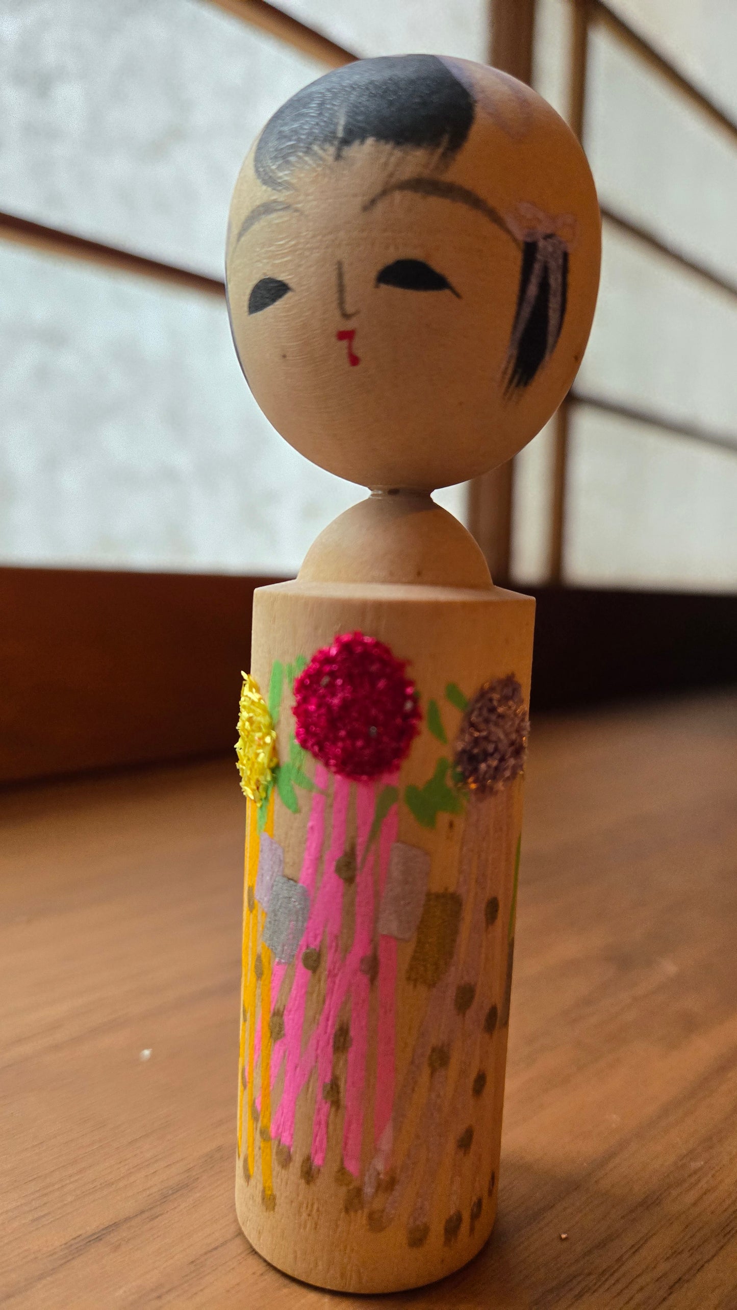 🪆 Mini Kokeshi japonaise vintage — Sosaku Tanabata