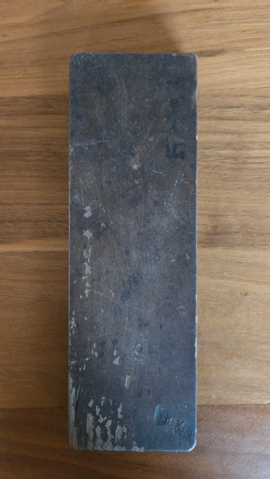 🌸 Moule à wagashi ancien en bois, motifs fleur et feuille, 25 cm