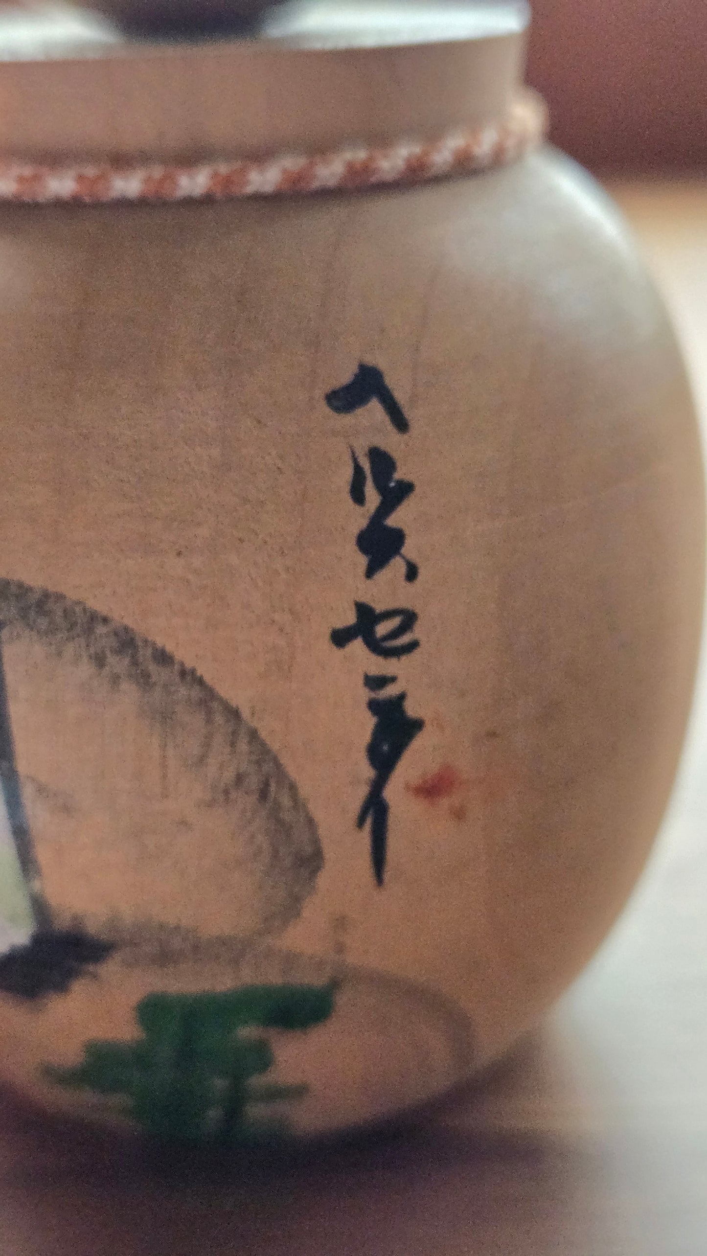 ⛵ Kokeshi ancienne, personnage au chapeau de bois, 11 cm