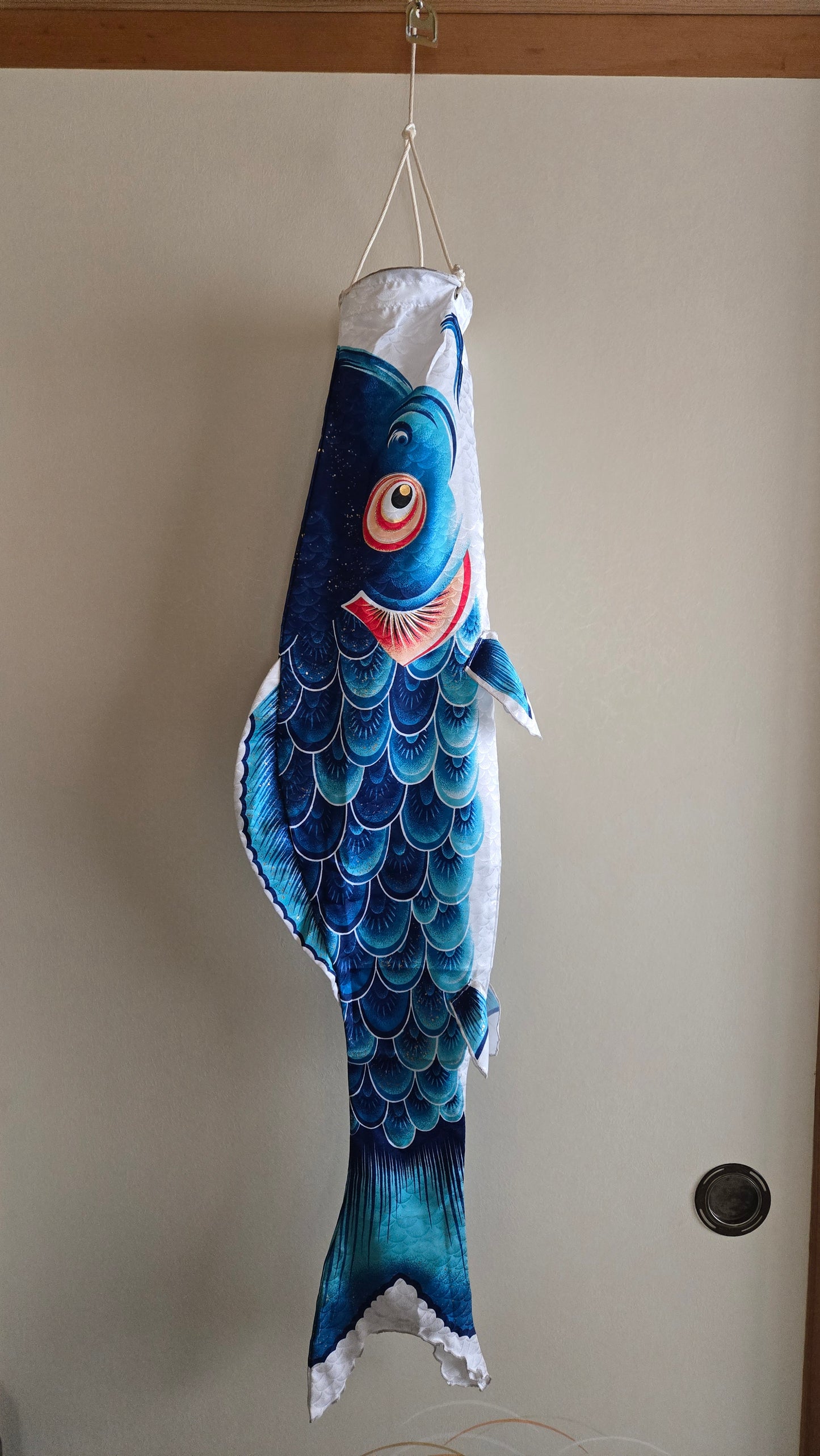 🎏 Carpe Koi en Tissu – Koinobori Traditionnel pour Kodomo no Hi (1m)