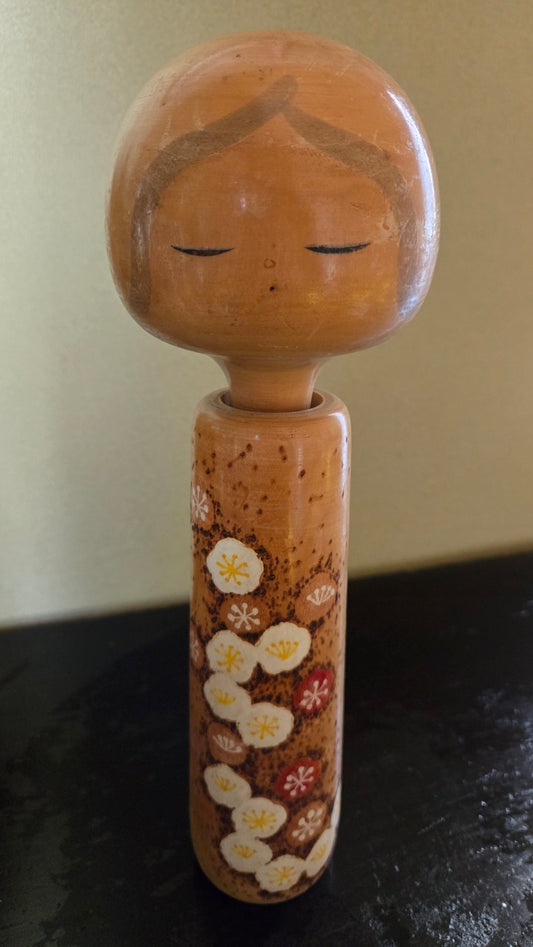 🎎 Kokeshi moderne Hakukō (白光) – Taishige (泰重) – Datée 25.10.1979