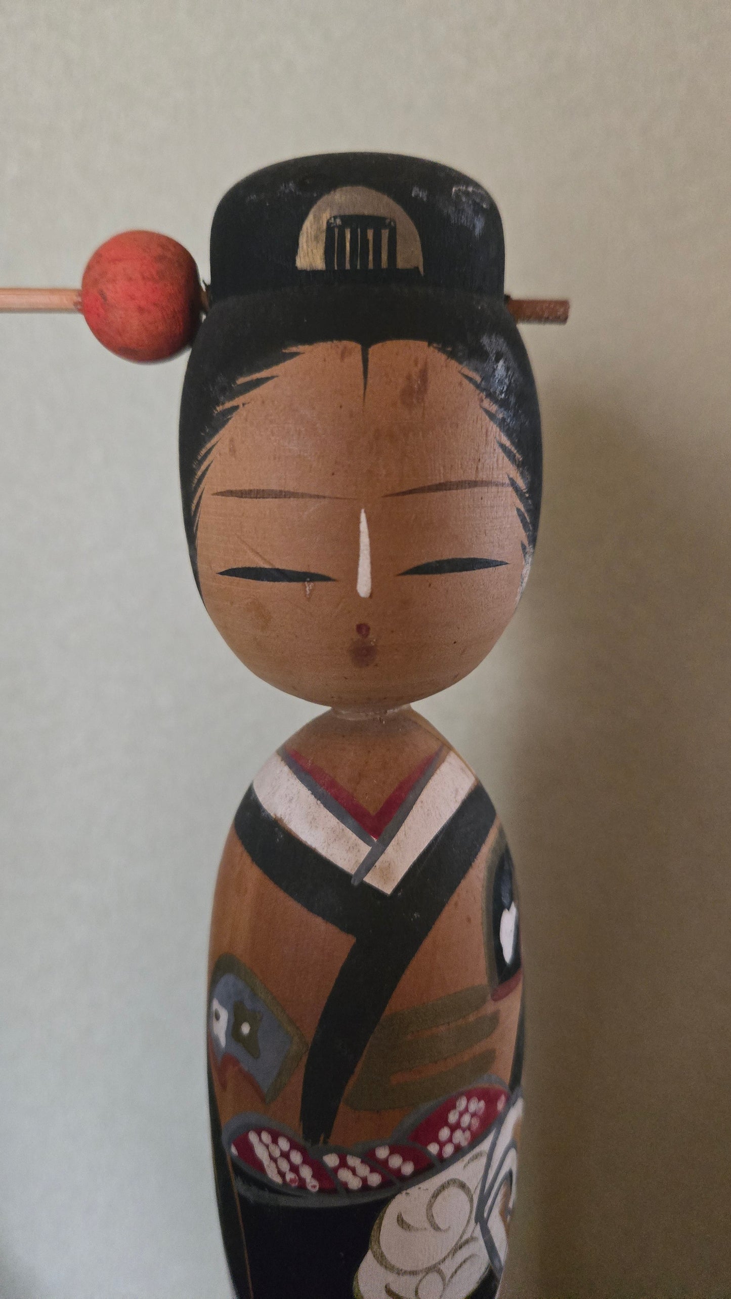 🎎 Kokeshi japonaise moderne – Shimoda (下田) – Octobre 1974