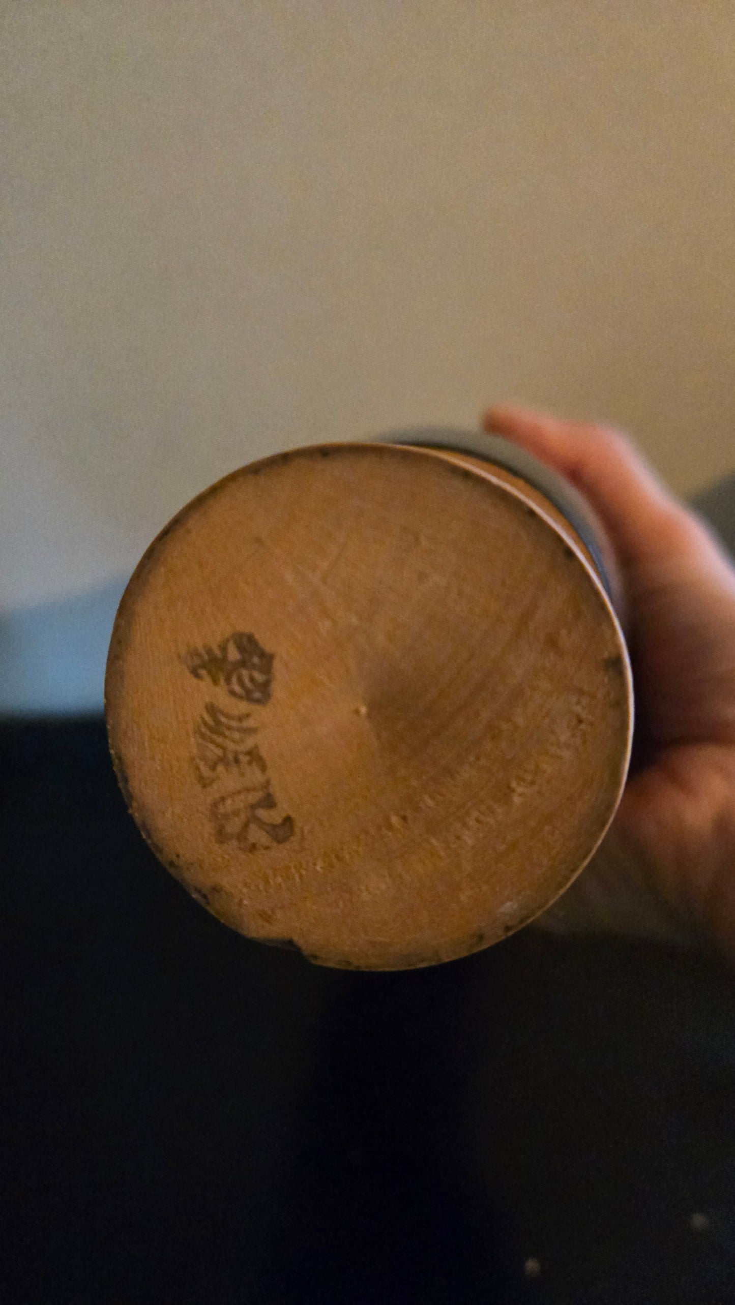 🎎 Kokeshi créative « Ume noir » – Signée Morihide (盛秀) – Shōwa