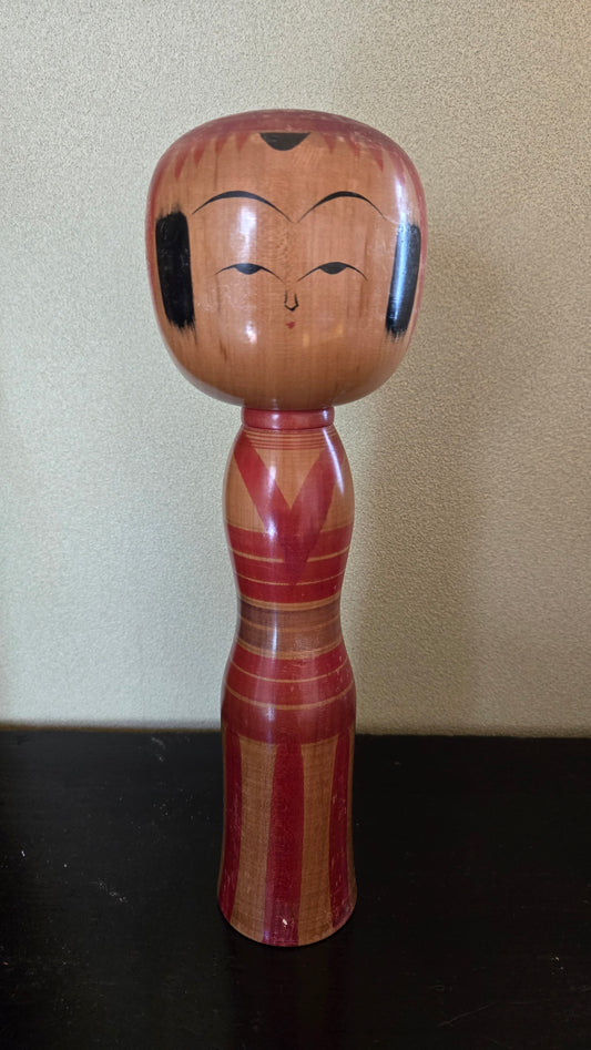 🎎 Grande Kokeshi traditionnelle Naruko – Lignée Niiyama (新山)