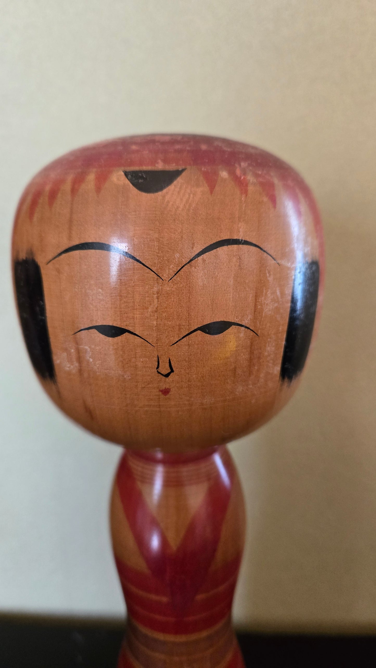 🎎 Grande Kokeshi traditionnelle Naruko – Lignée Niiyama (新山)