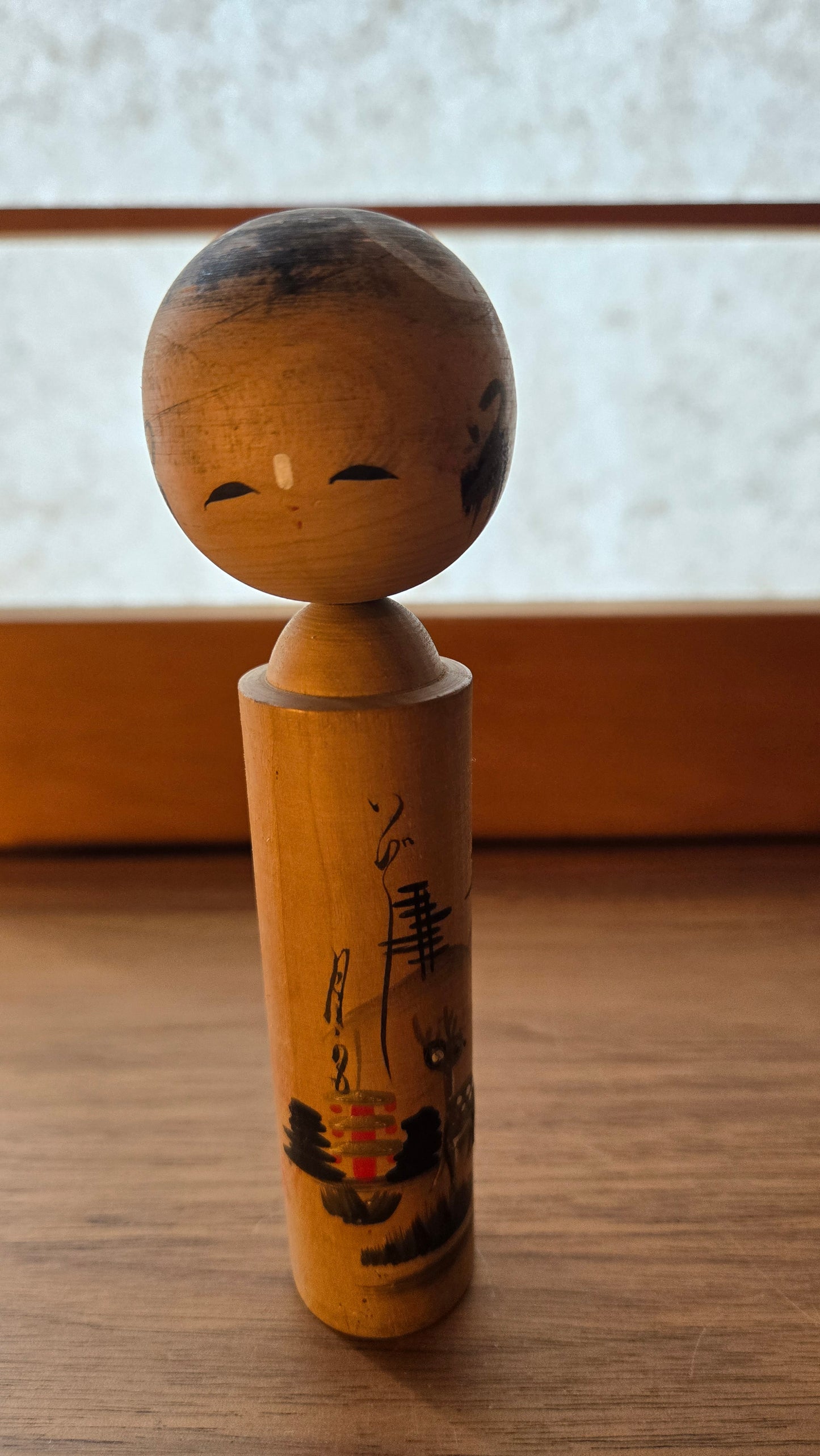 🪆🦌 Kokeshi japonaise vintage — "Le shika de Nara" 奈良