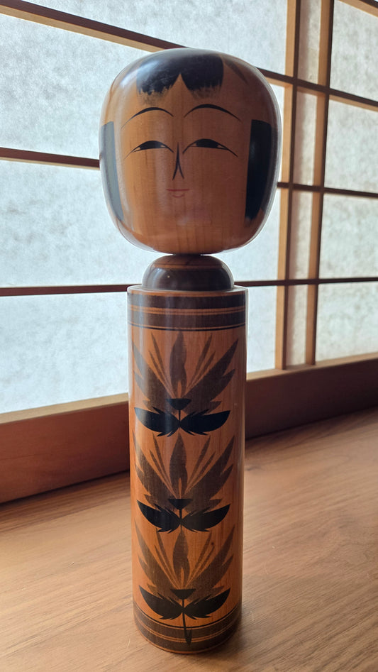 🪆 Kokeshi vintage - Naruko noire - 30 cm