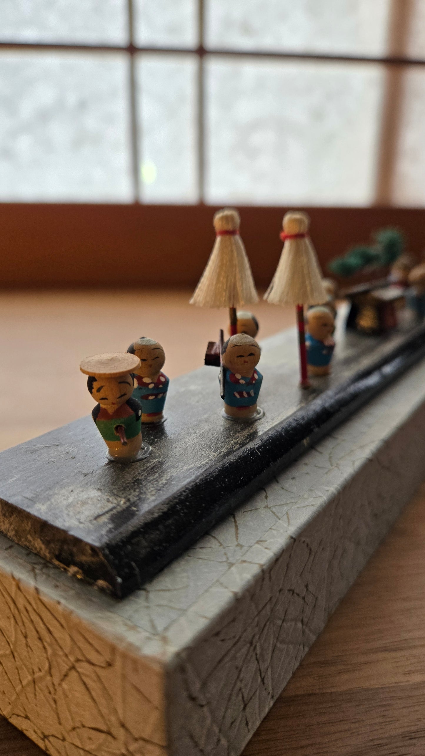🎎 Ensemble miniature japonais vintage — Daimyo Gyōretsu 大名行列 · Hakone