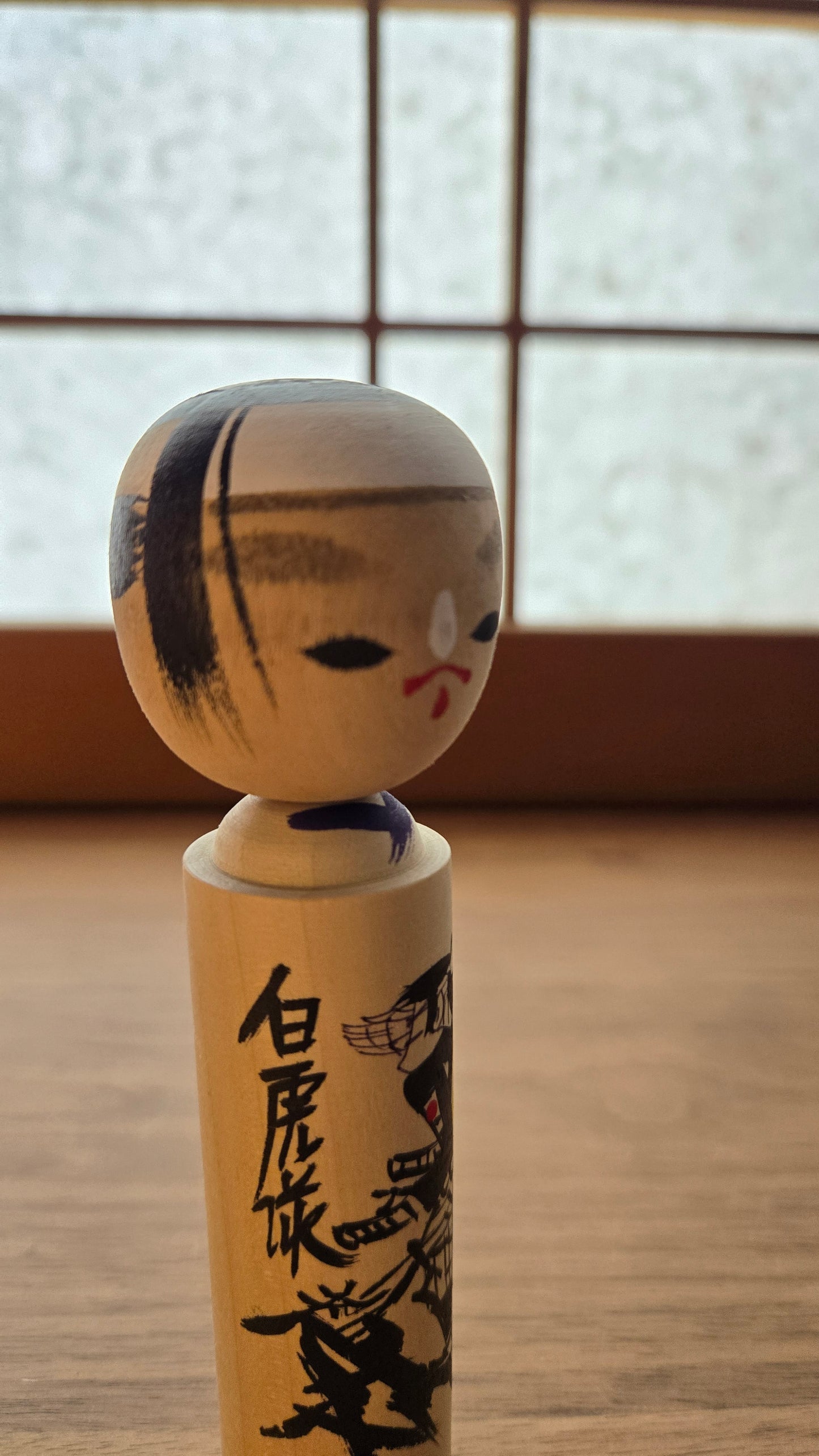 🪆 Kokeshi japonaise vintage — Byakkotai 白虎隊