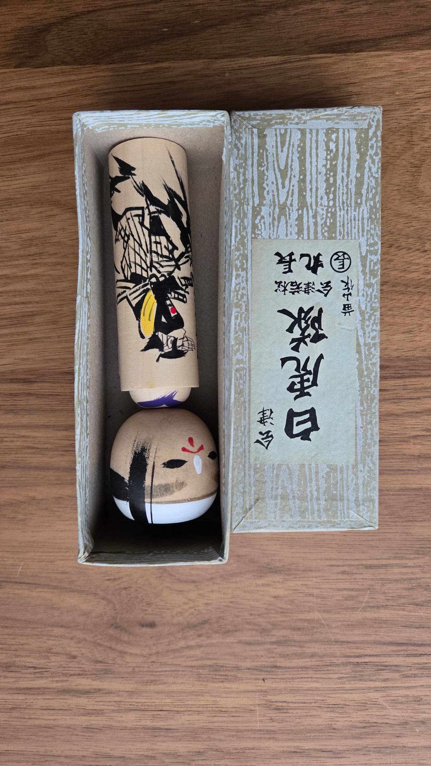 🪆 Kokeshi japonaise vintage — Byakkotai 白虎隊