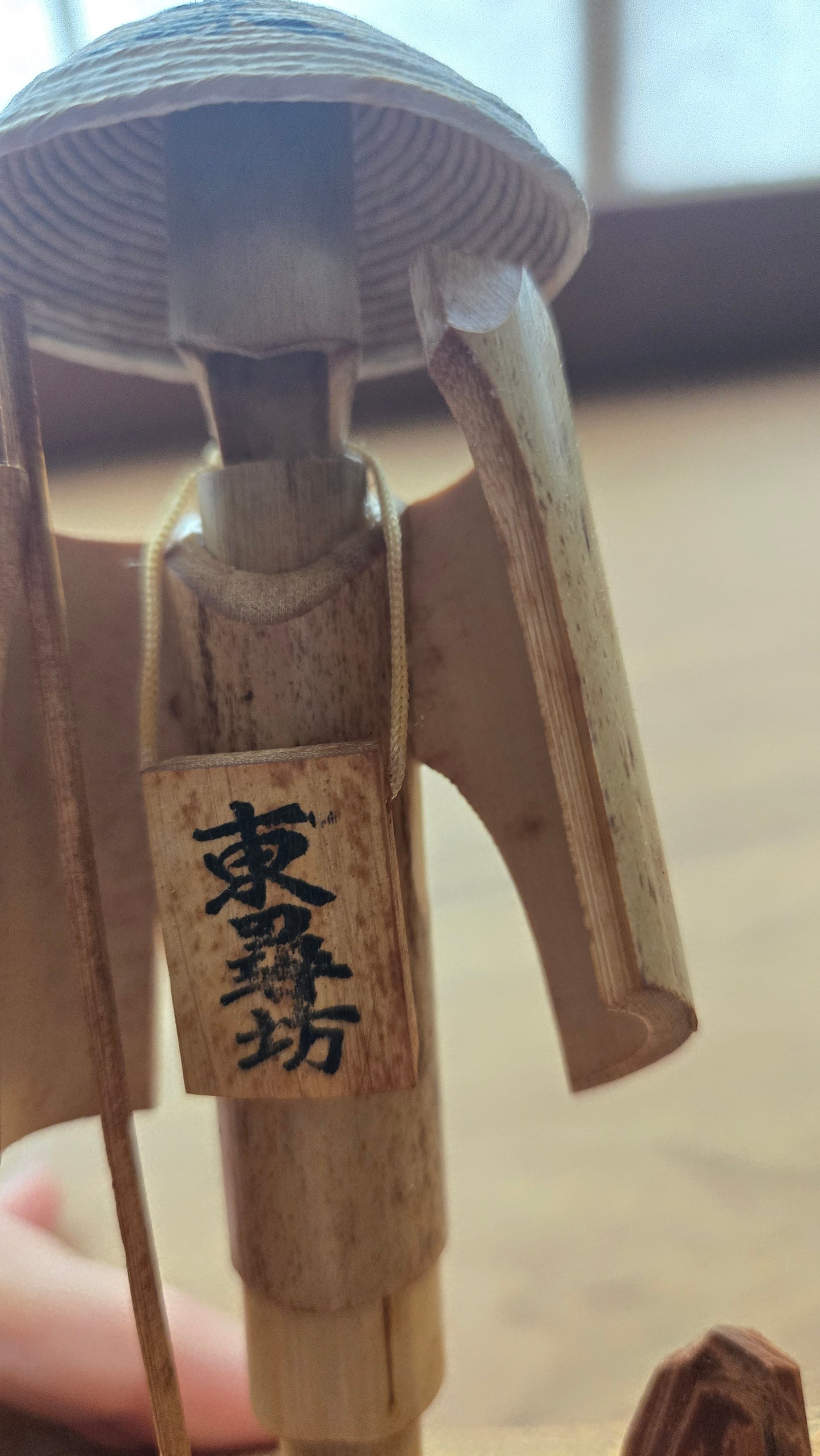 🎋 Figurine en bambou — Tōjinbō (東尋坊) | Take-ningyō | Boîte d'origine