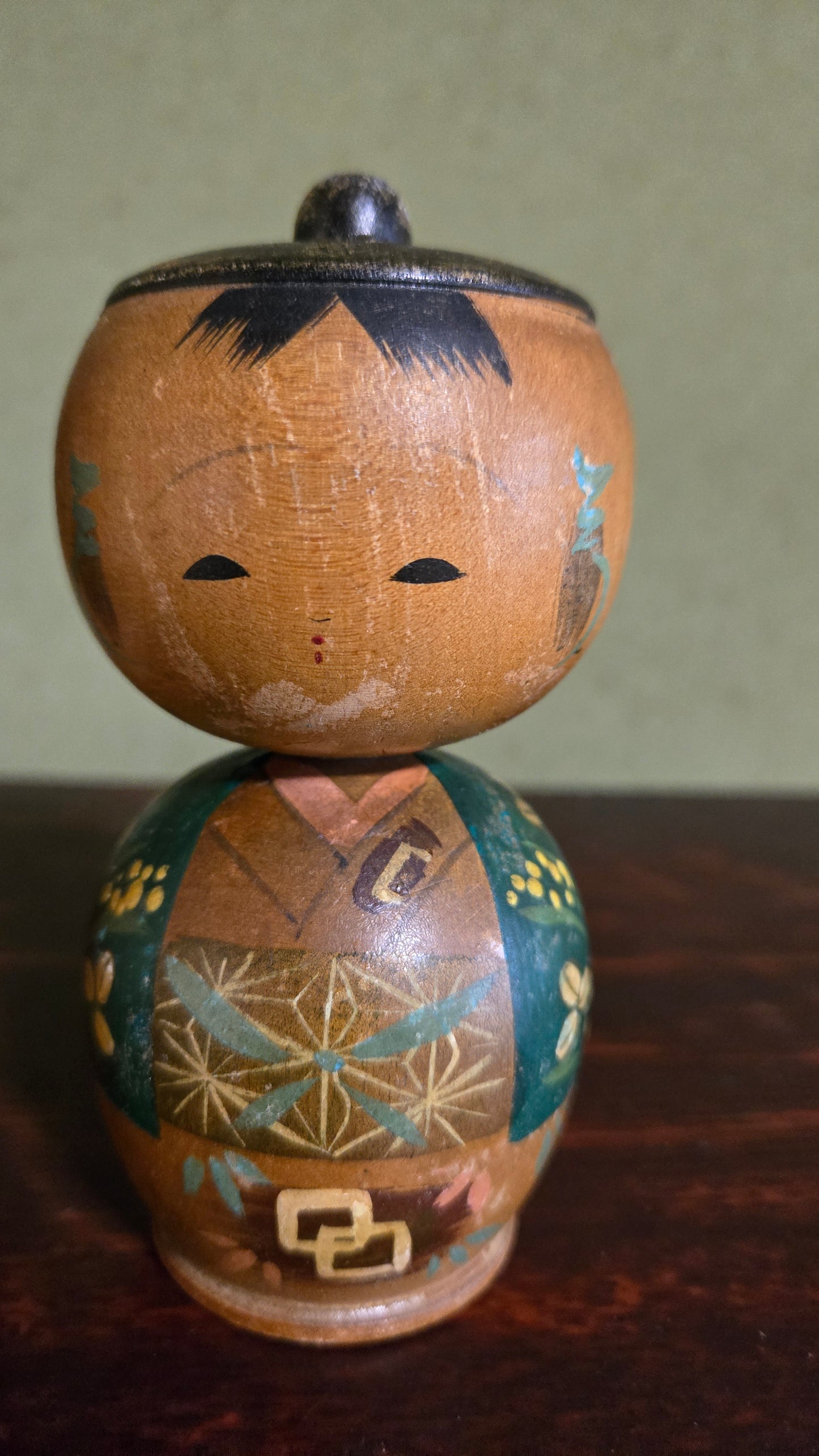 🪆 Couple de kokeshi vintage — style sōsaku — 12 cm🪆 Couple de kokeshi vintage — style sōsaku — 12 cm