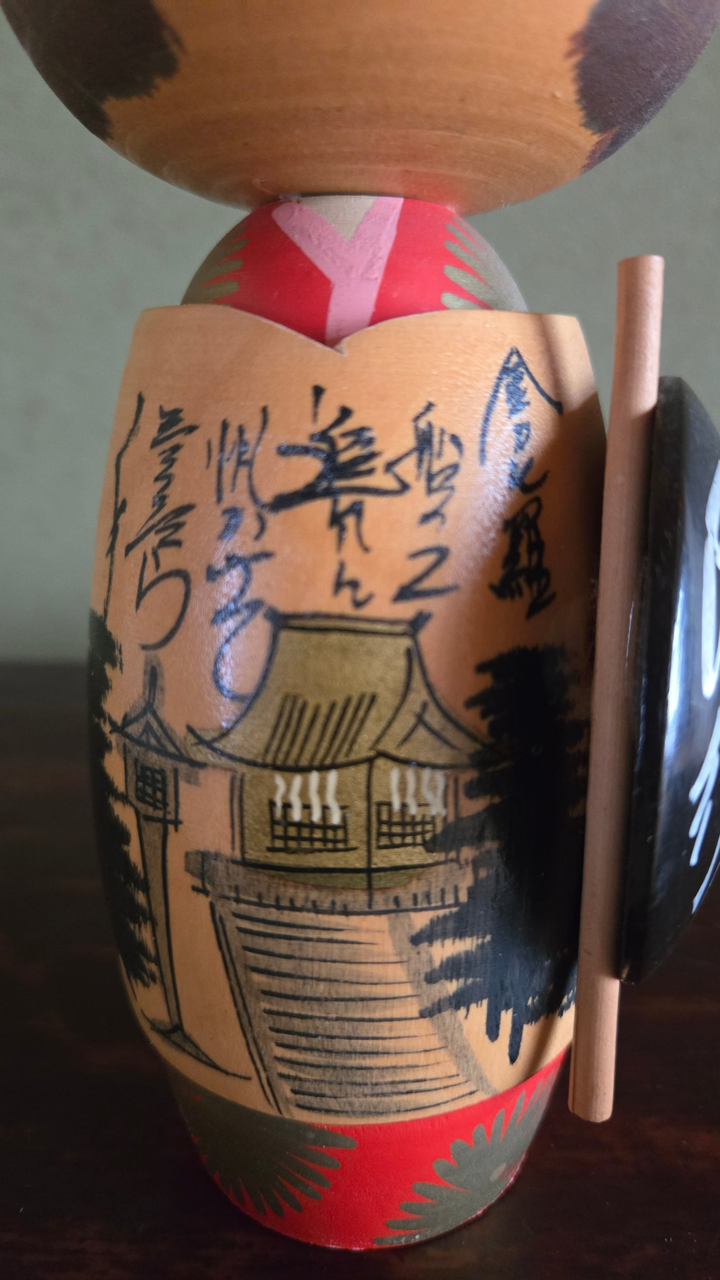 ⛩️ Kokeshi sōsaku à l'encre de Kyoto — le vent passe sur le Pavillon d'Or