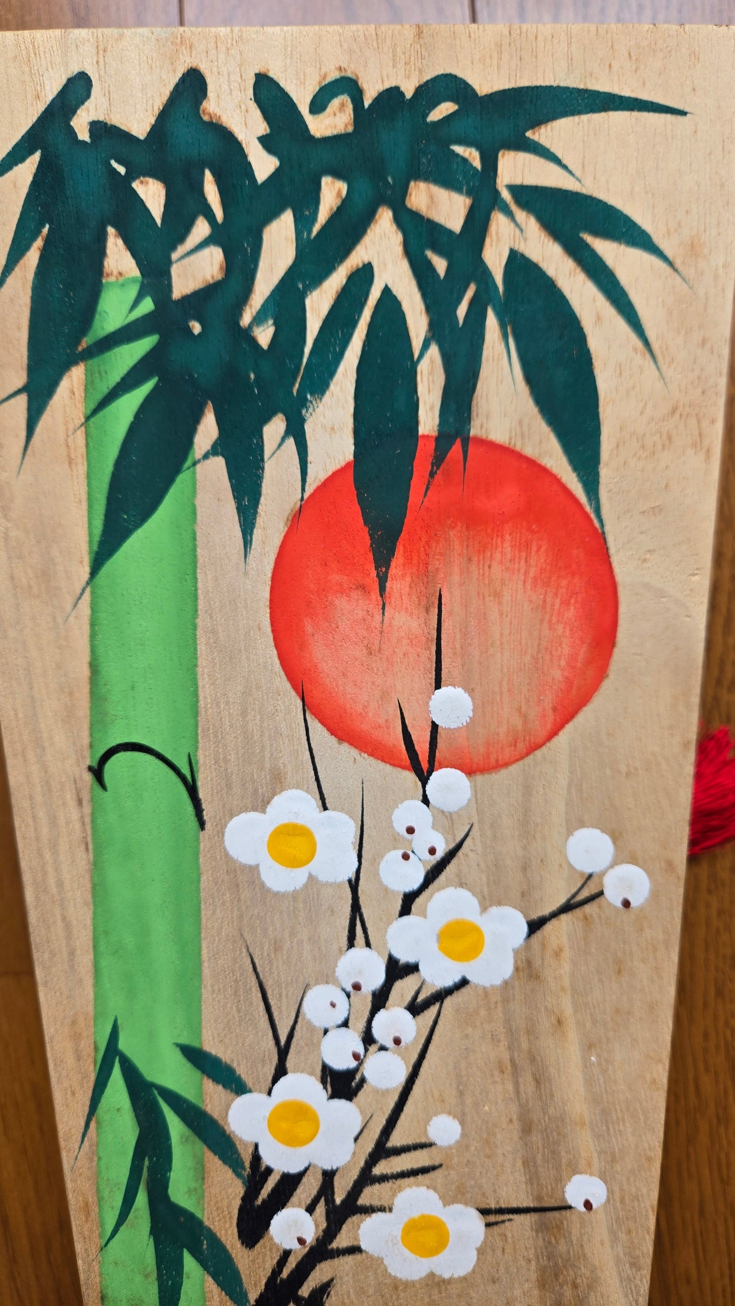 🏓 Hagoita décoratif — geisha  — motif shōchikubai