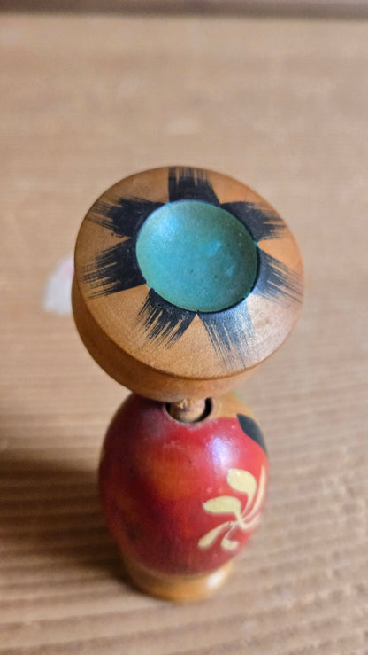 🐸 Kokeshi kappa miniature – créature du folklore japonais, vintage peinte à la main