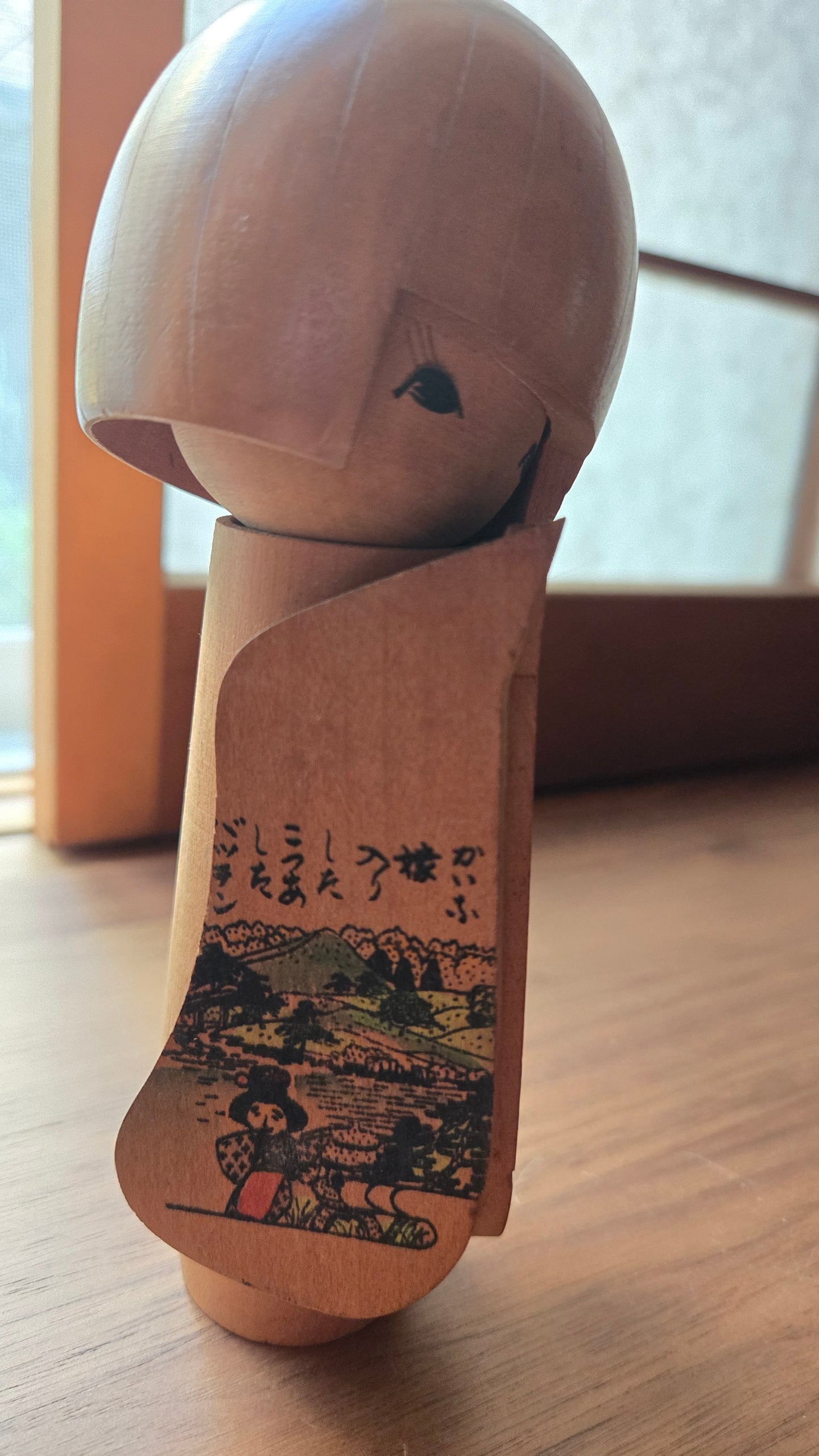 🪆 Kokeshi japonaise vintage — Souvenir de Kumamoto